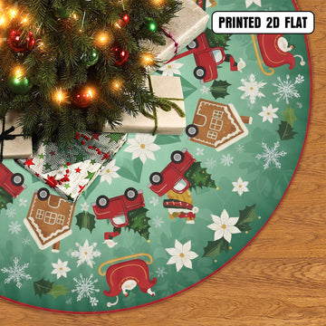 Christmas Proud Military Family Honor Love Gratitude and Holiday Spirit Christmas Tree Skirt