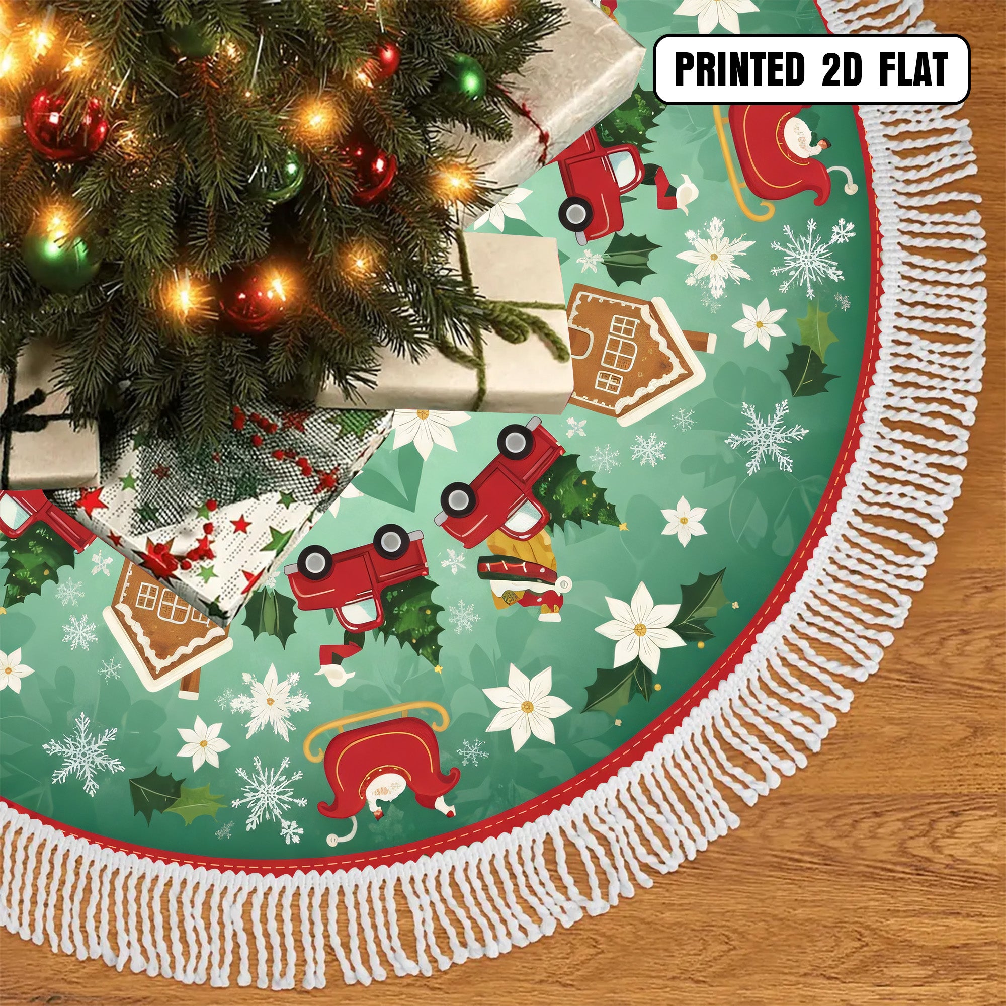 Christmas Proud Military Family Honor Love Gratitude and Holiday Spirit Christmas Tree Skirt