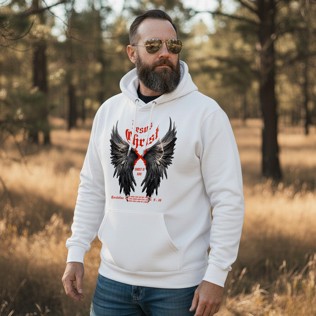 Faith and Freedom Wings Design Hoodie