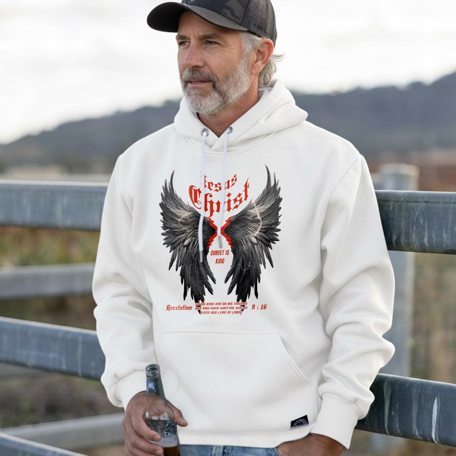 Faith and Freedom Wings Design Hoodie