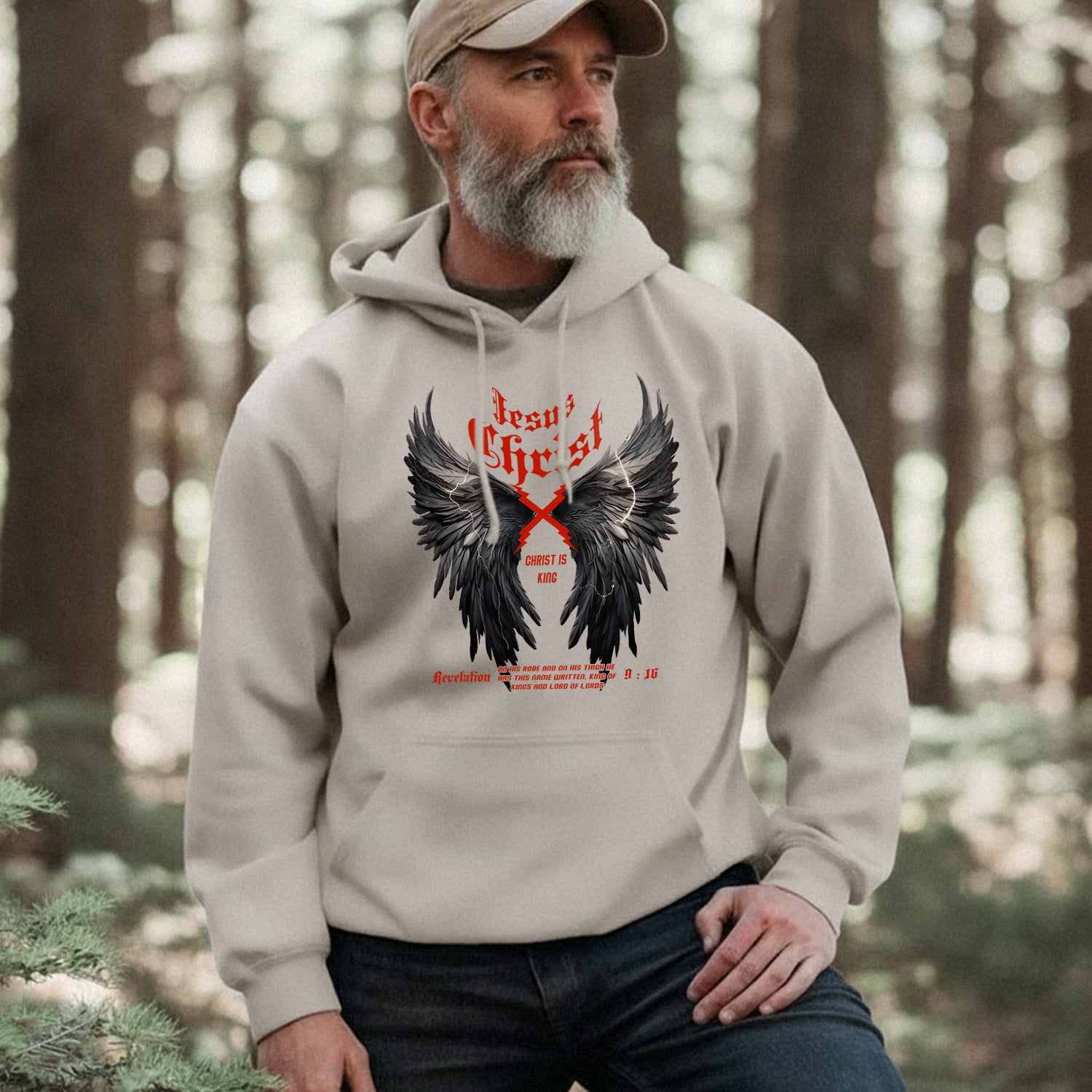 Faith and Freedom Wings Design Hoodie