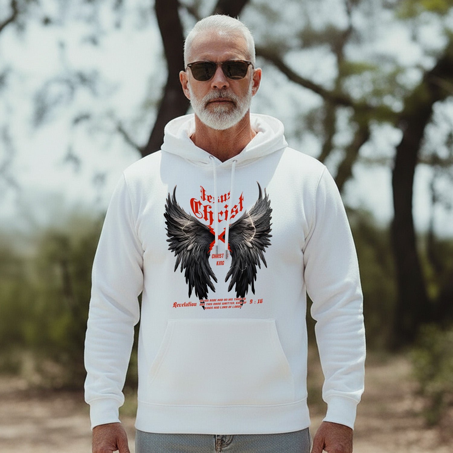 Faith and Freedom Wings Design Hoodie